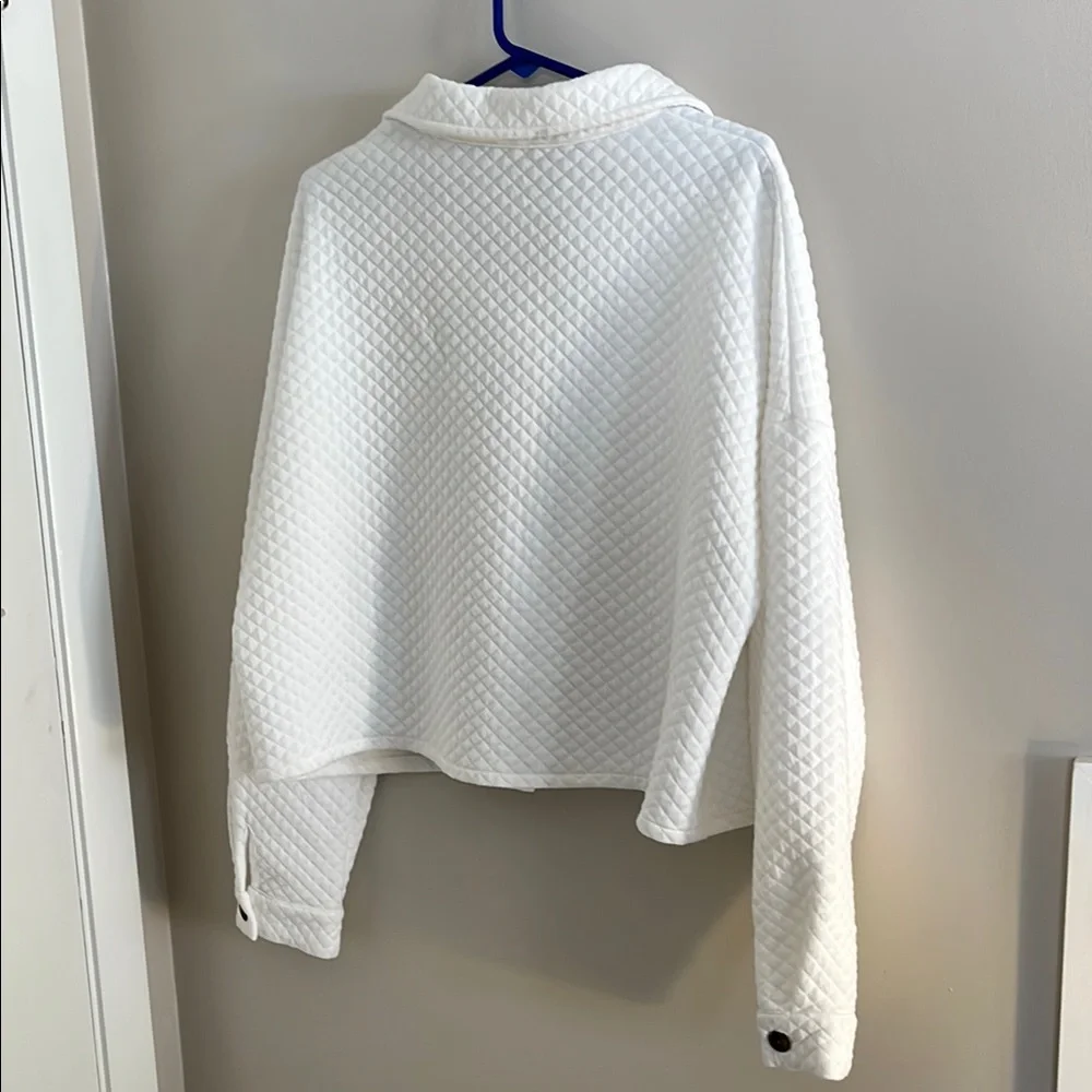 Zesica White Quilted Jacket NWT XL